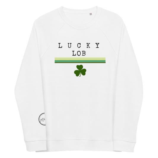 Lucky Lob ☘️ Unisex Organic Raglan Sweatshirt